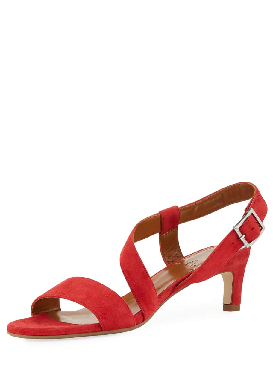 Aquatalia Tana Strappy Suede Sandals Bergdorf Goodman