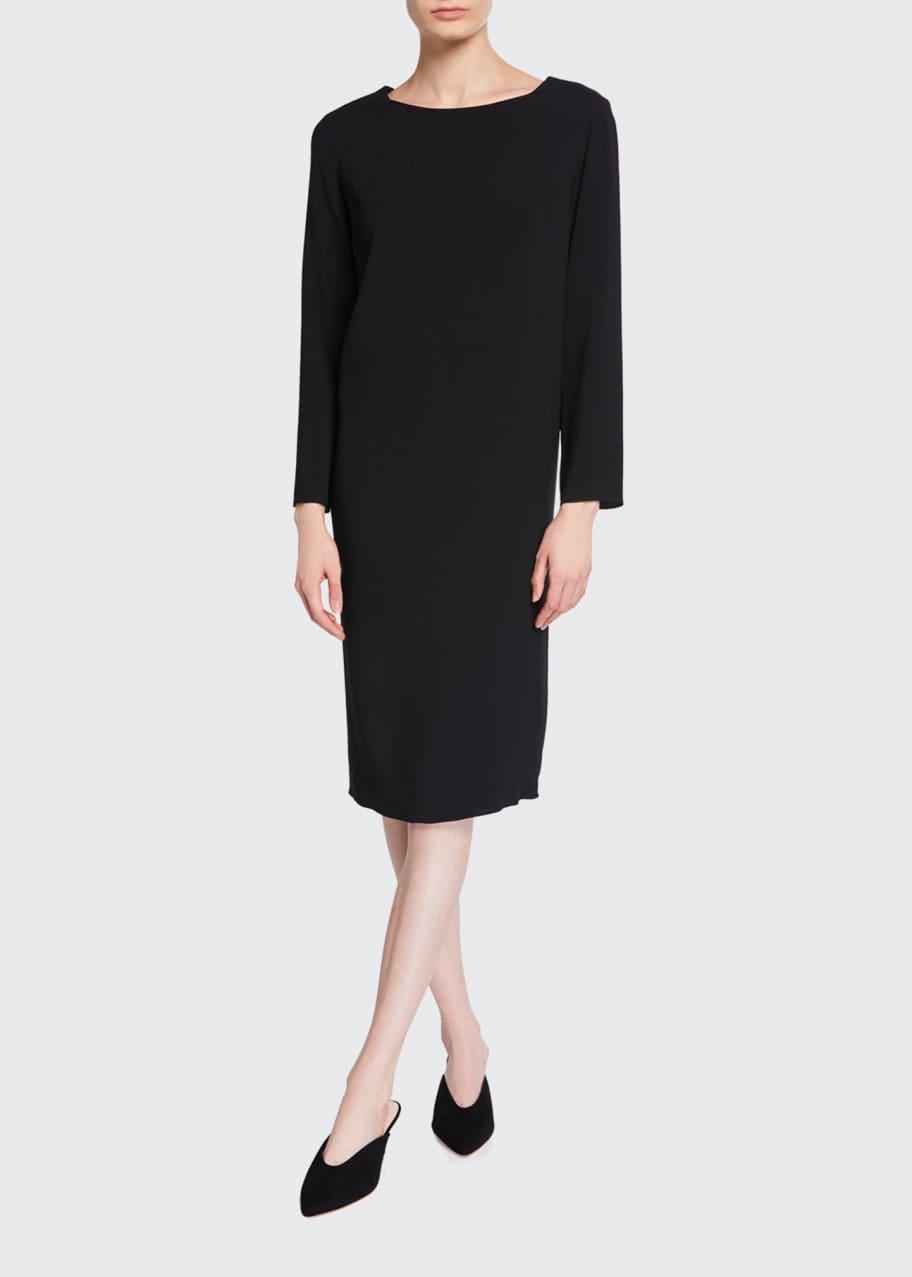 THE ROW Larina LongSleeve Shift Dress Bergdorf Goodman