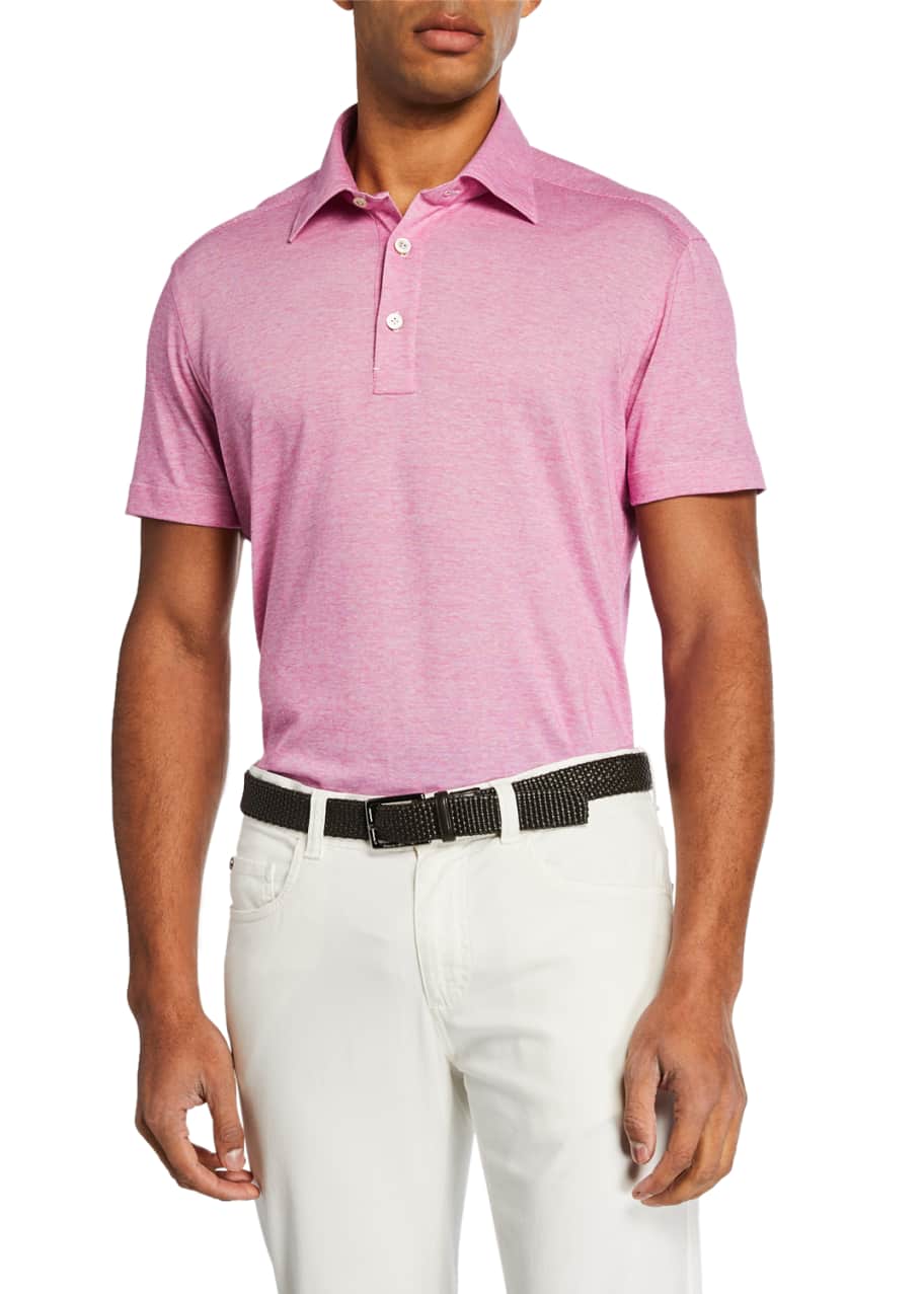 Image 1 of 1: Men's Berry Knit Short-Sleeve Shirt
