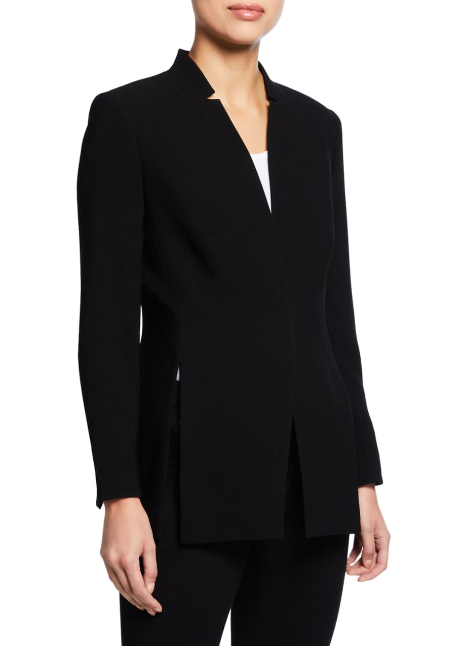 Elie Tahari Ava One-Snap Slit Blazer Jacket - Bergdorf Goodman