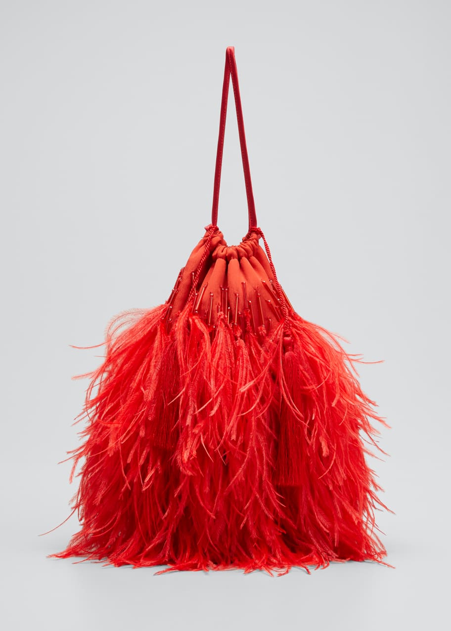 Attico feather bag outlet