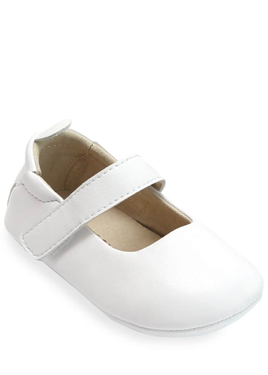 L'Amour Shoes Charlotte Leather Mary Jane Crib Shoes, Baby Bergdorf