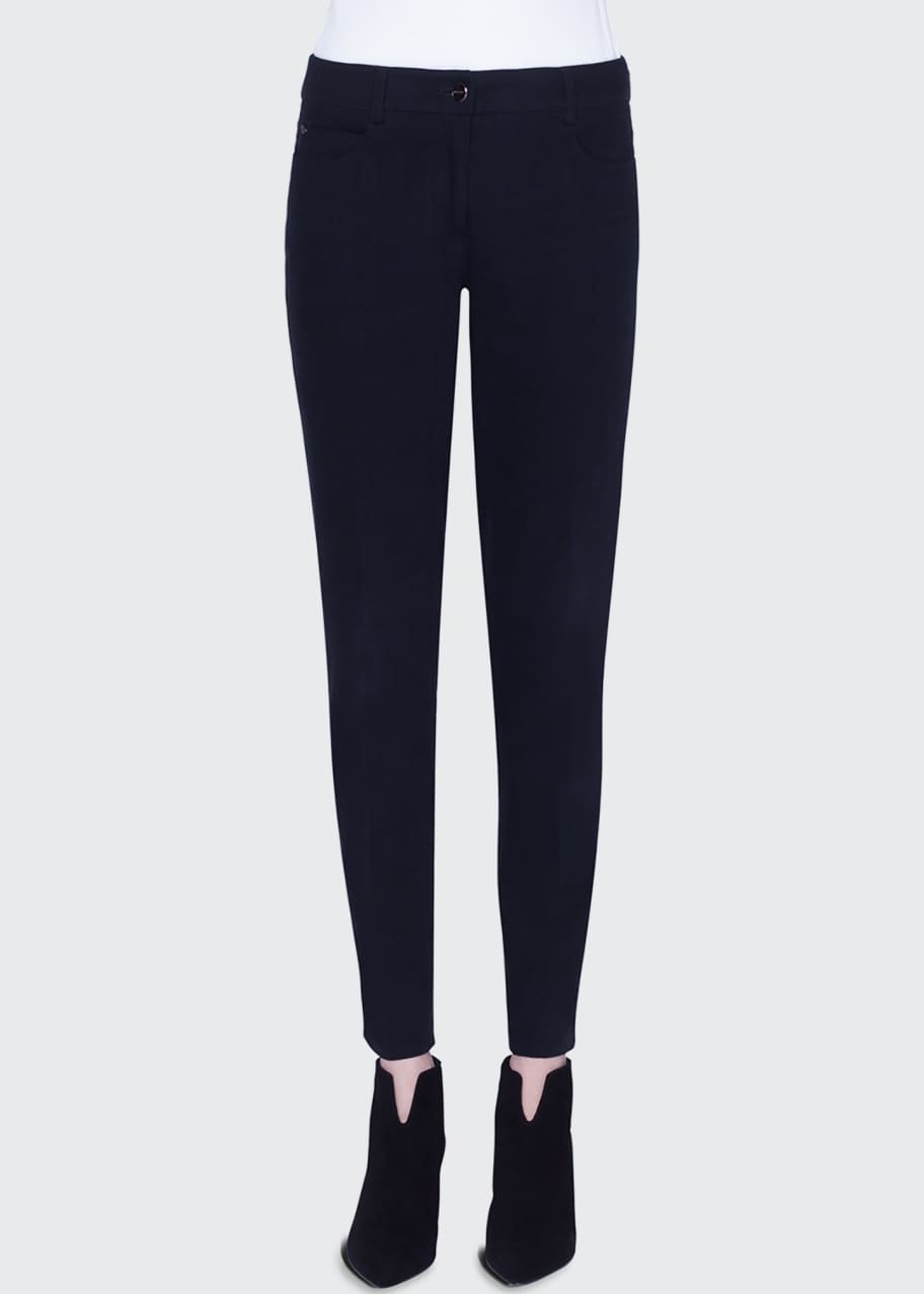 Image 1 of 1: Magda Slim-Leg Stretch Denim Jeans