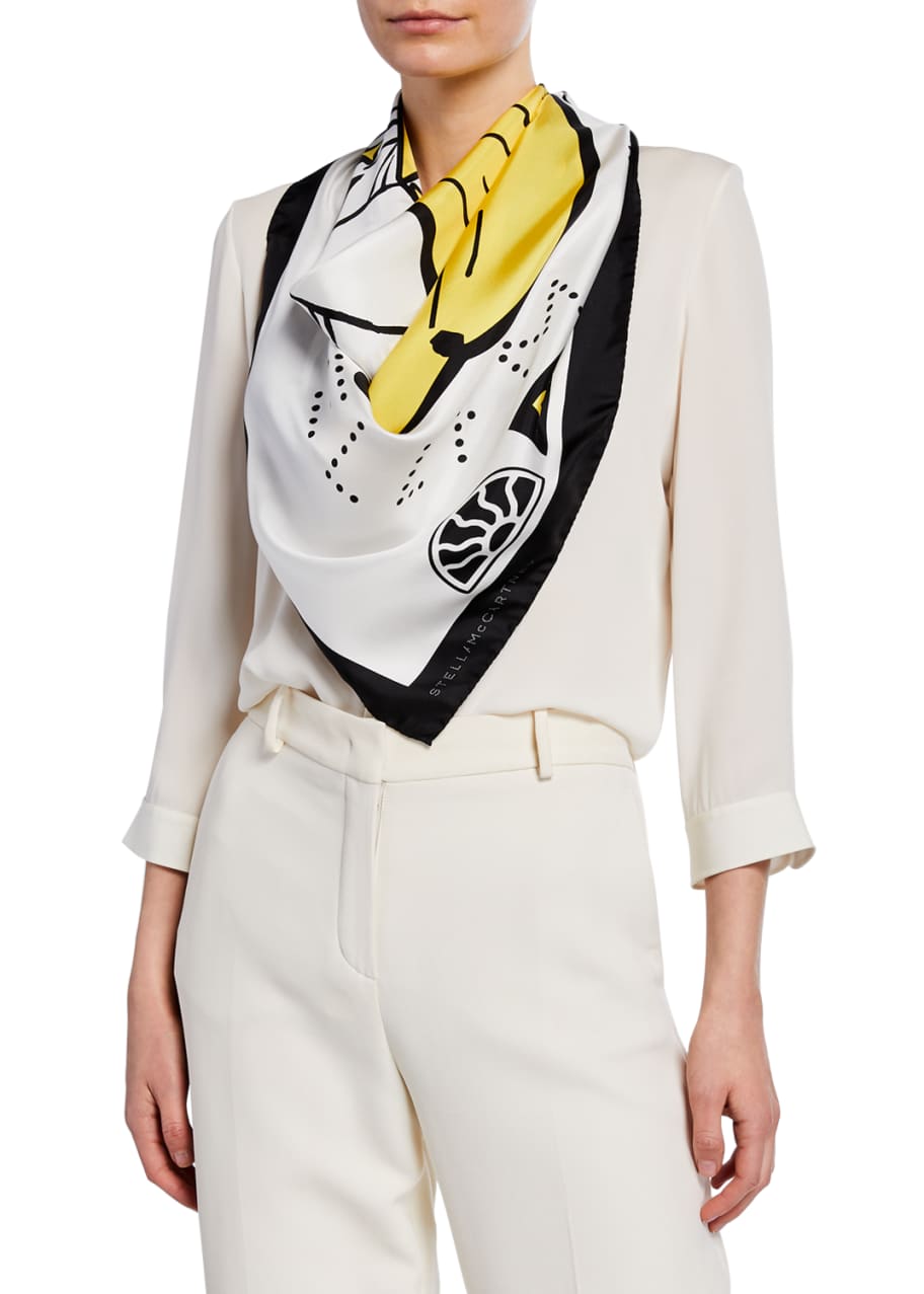 Stella mccartney silk scarf deals