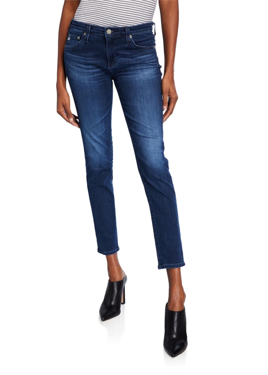 Image 1 of 1: Prima Ankle Mid-Rise Cigarette Jeans