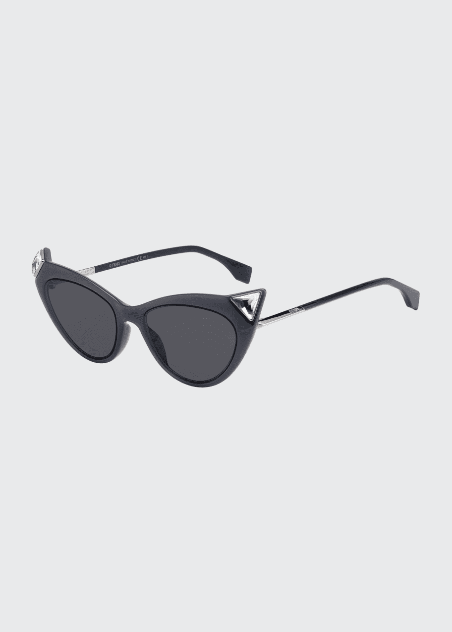 Image 1 of 1: Monochromatic Cat-Eye Sunglasses