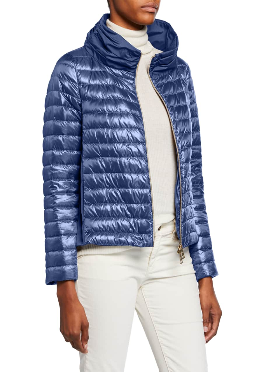 Herno Ladybug Long-Sleeve Puffer Jacket w/ Cape - Bergdorf Goodman