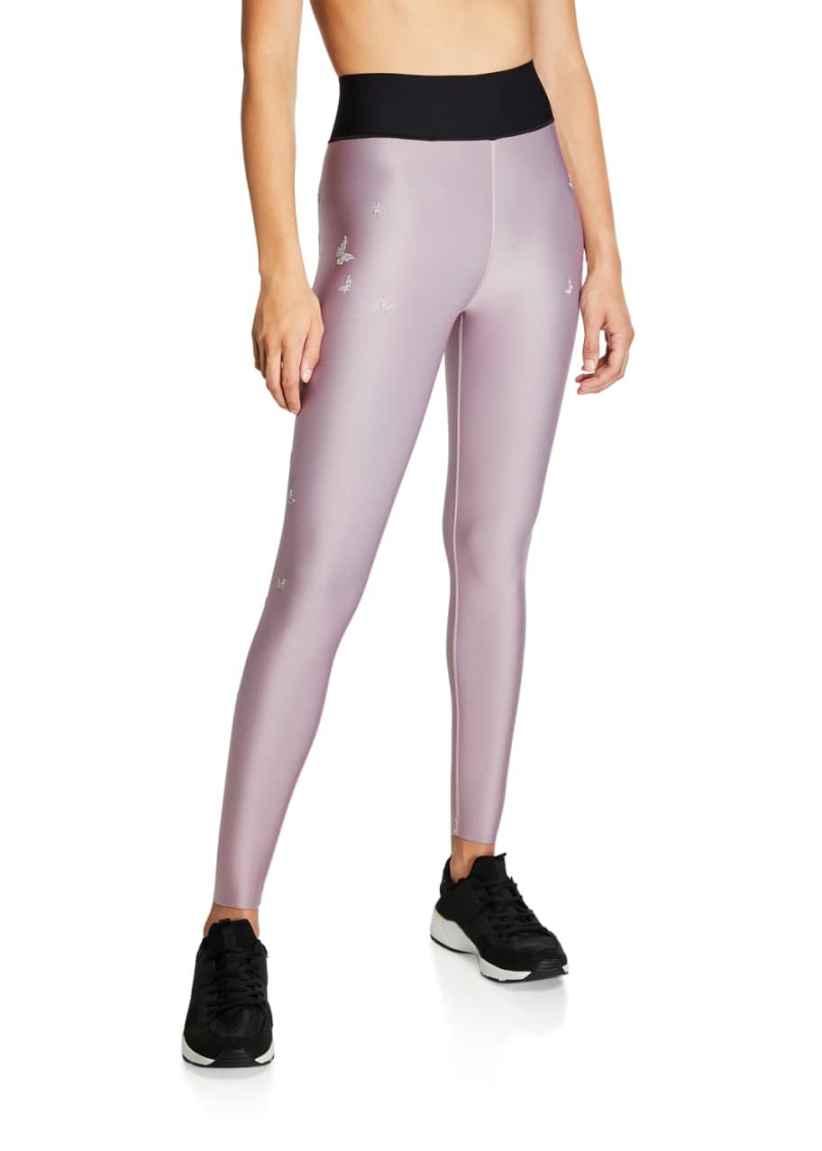 Image 1 of 1: Swarovski Butterfly High-Waist Leggings