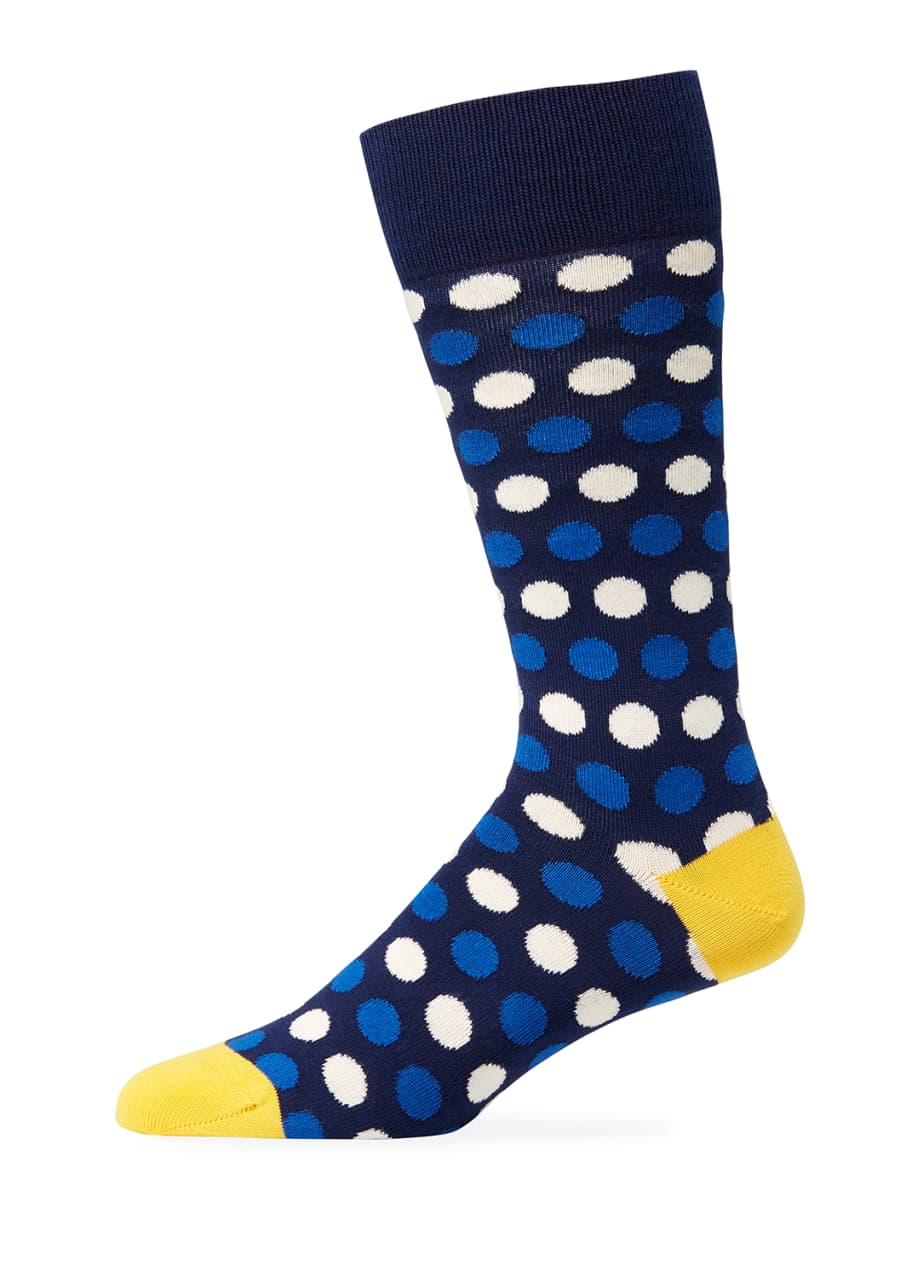 Image 1 of 1: Men's Dot Stripe Socks