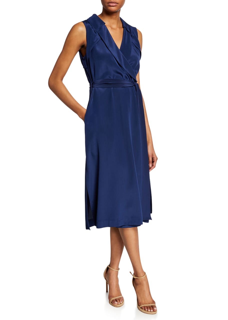 Diane von Furstenberg Augusta Sleeveless Silk Wrap Dress - Bergdorf Goodman