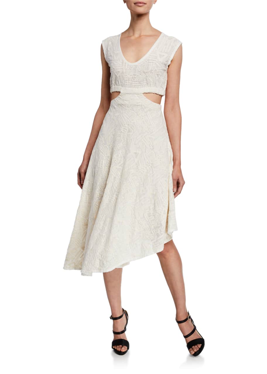 Affair Sleeveless High Low Cutout Dress