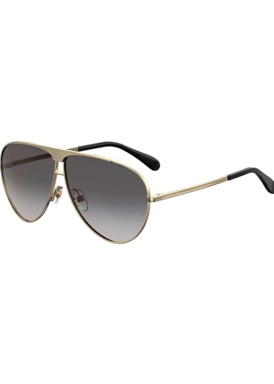 Image 1 of 1: Men's Plastic Aviator Sunglasses