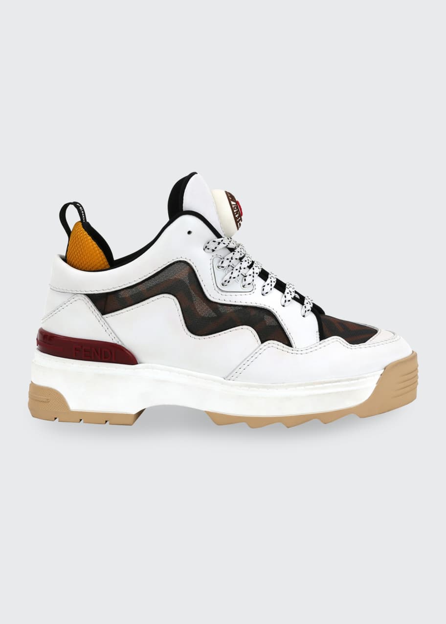 T Rex FF Mesh and Leather Sneakers