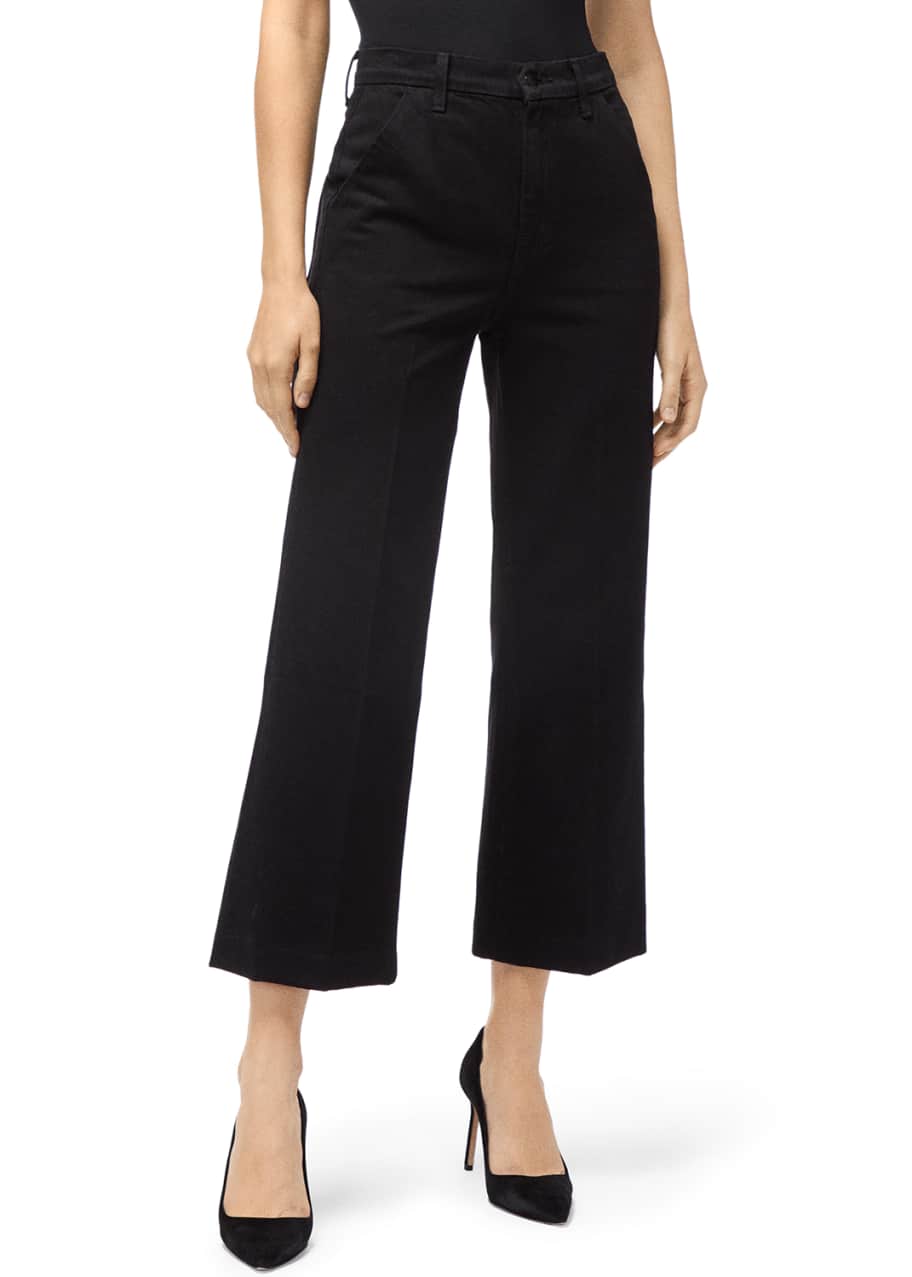 Image 1 of 1: Joan Wide-Leg Cropped Trousers