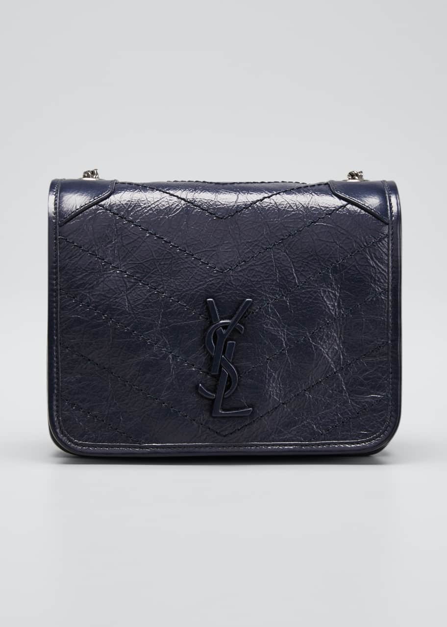 Saint laurent niki ysl monogram outlet vintage calfskin wallet on chain