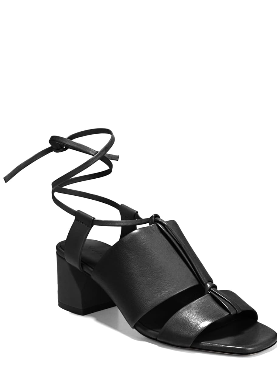 Dunaway Leather Ankle Tie Sandals