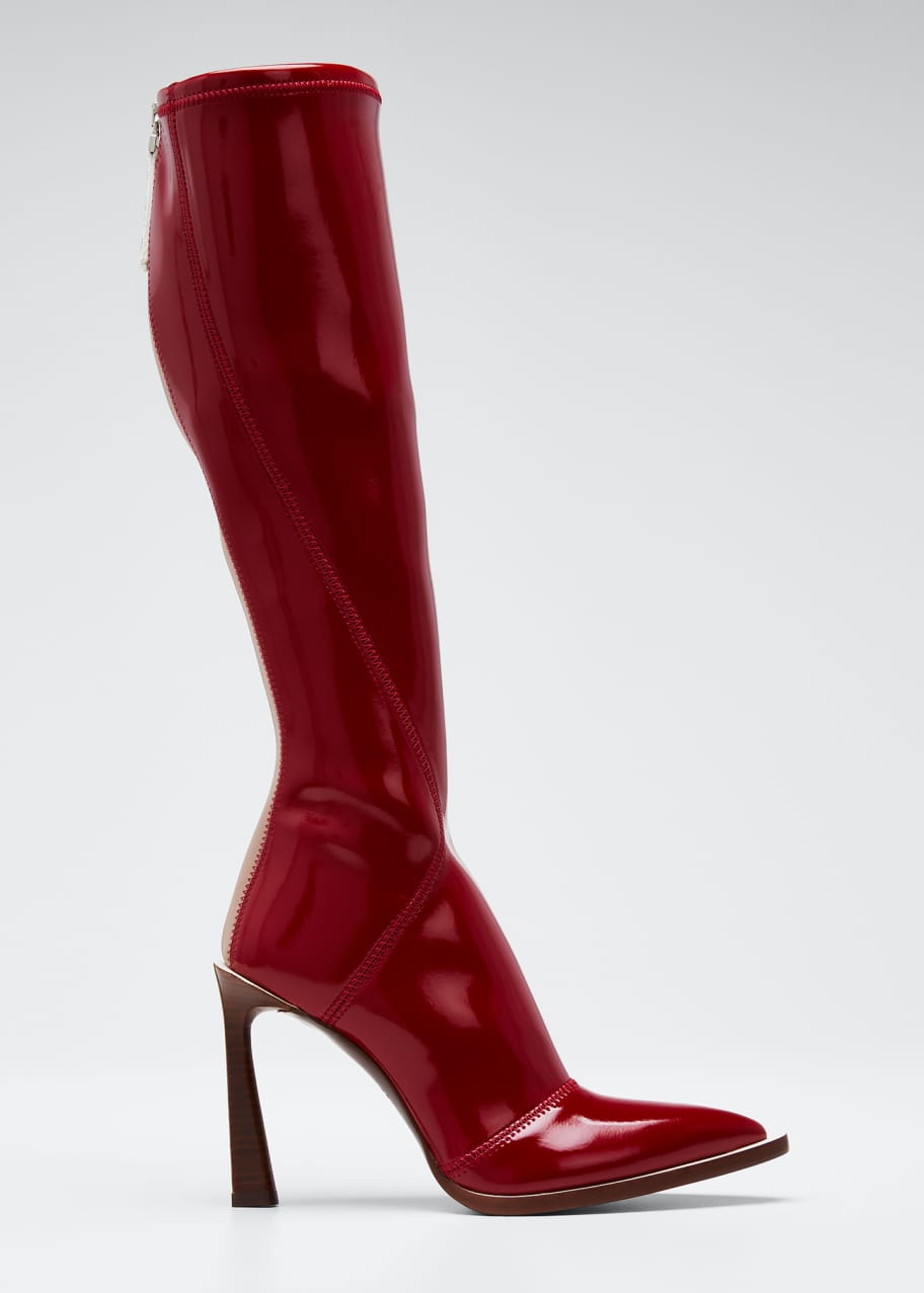 Neoprene To The Knee Boots
