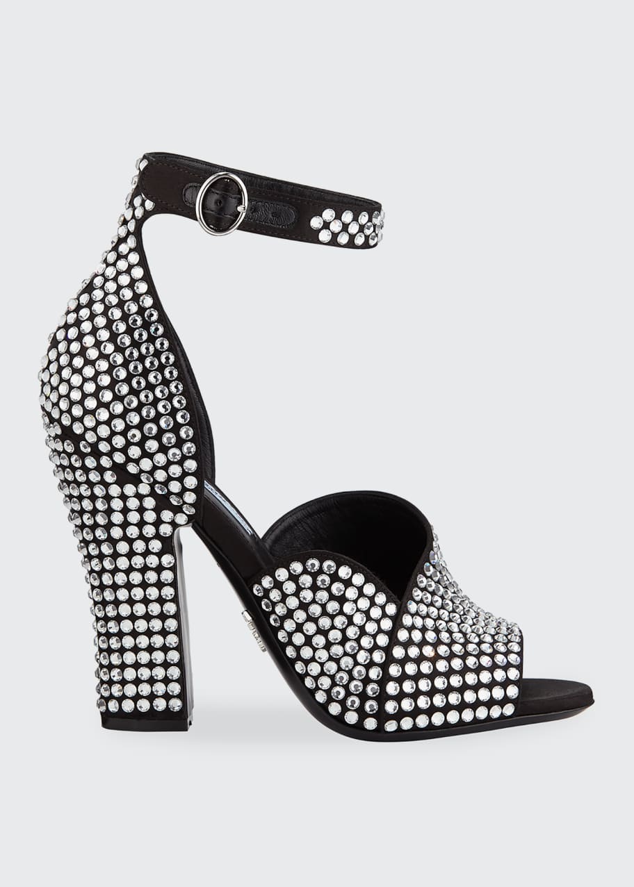 Prada crystal sandals store