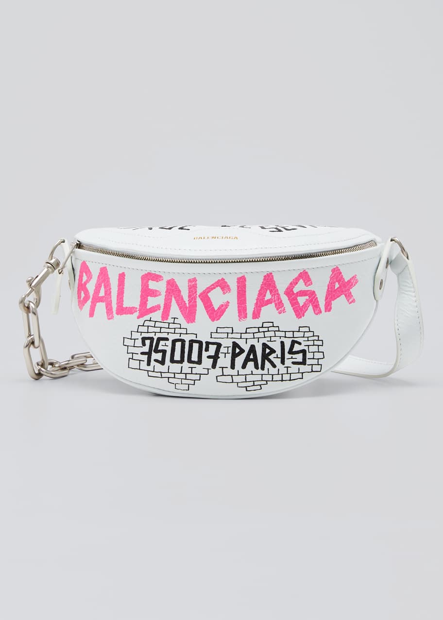 balenciaga graffiti belt bag