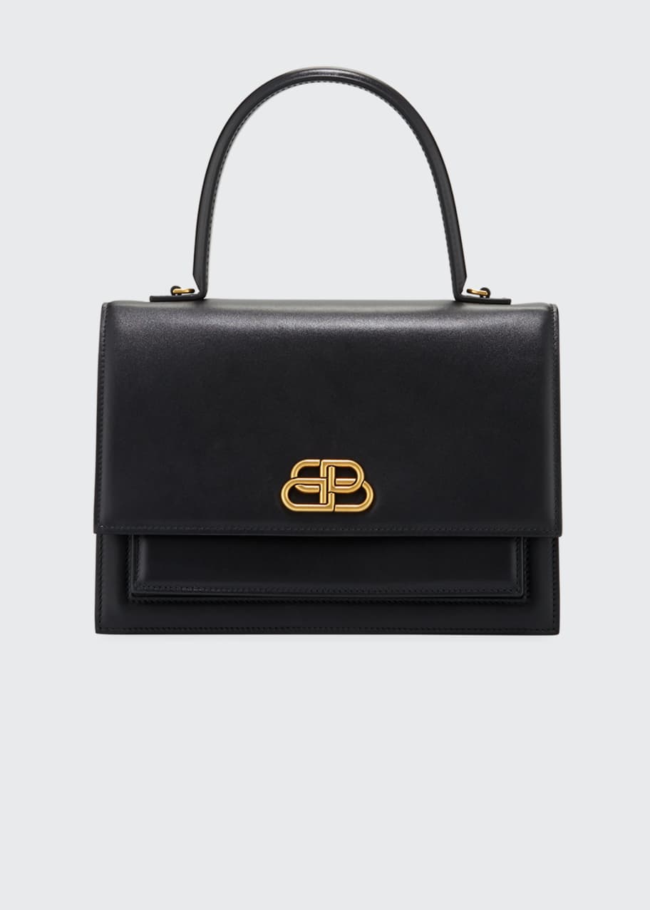 Balenciaga Sharp Medium Calfskin Top-Handle Bag - Bergdorf Goodman