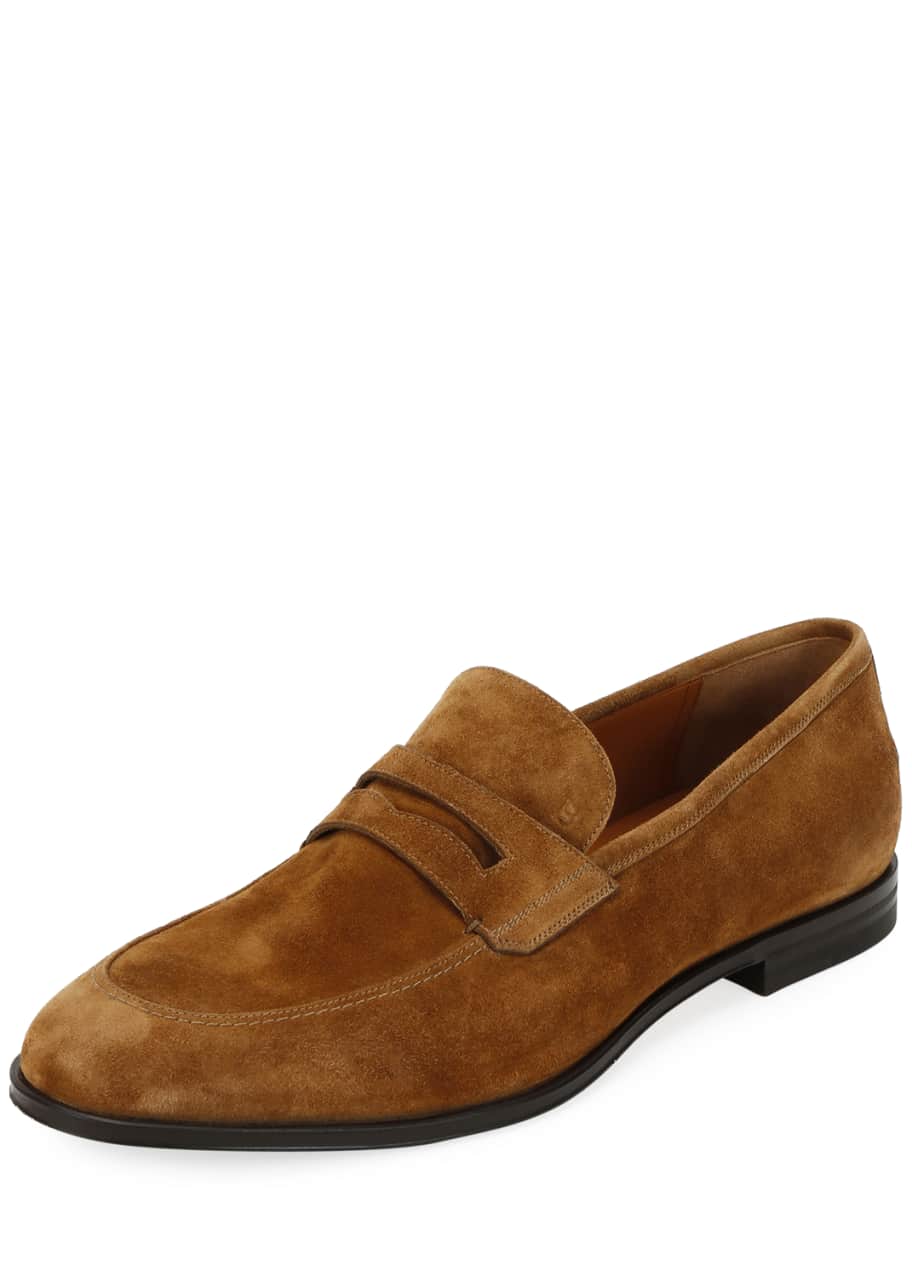 Image 1 of 1: Men's Webb Suede Penny Loafers