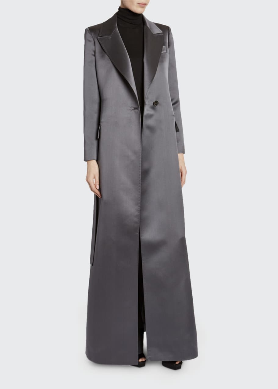 Satin 2025 evening coat