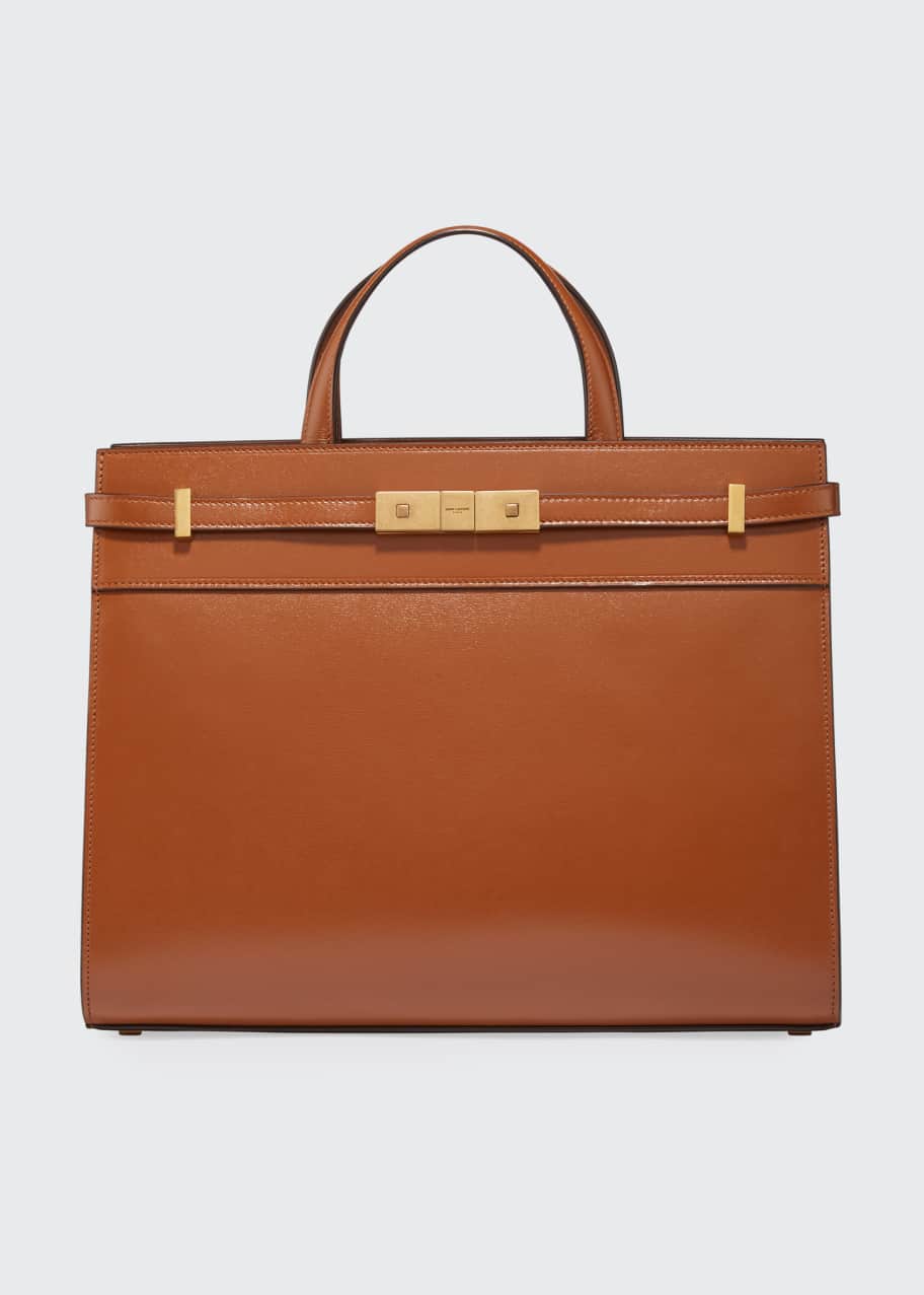Saint Laurent Manhattan Small Smooth Leather Shoulder Tote Bag Bergdorf Goodman