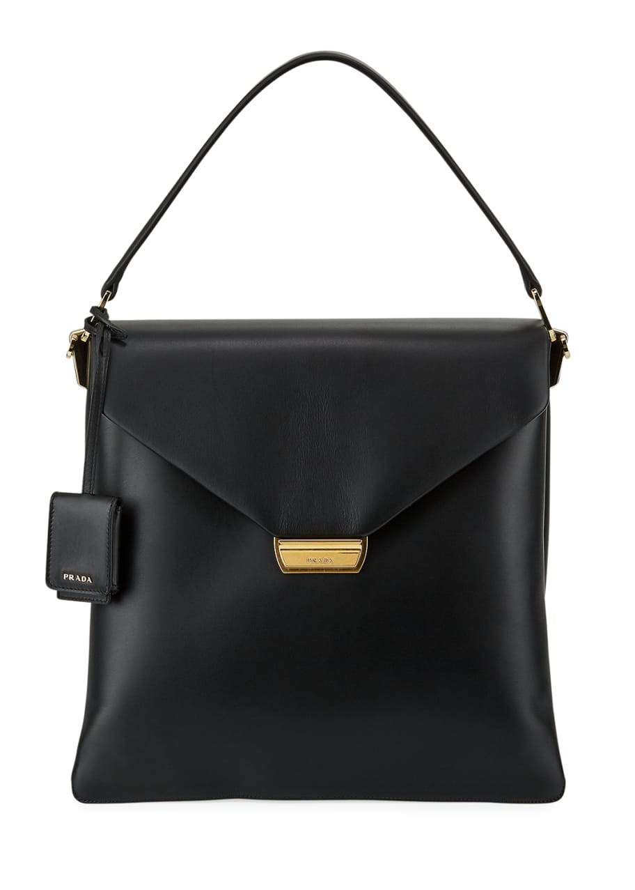 Prada Ingrid New Calf Double Gussets Top Handle Bag - Bergdorf Goodman