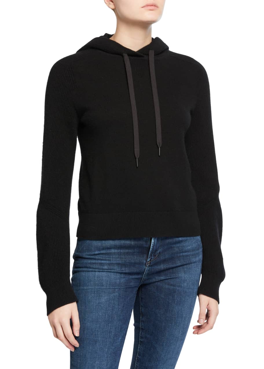 Logan cashmere hoodie top