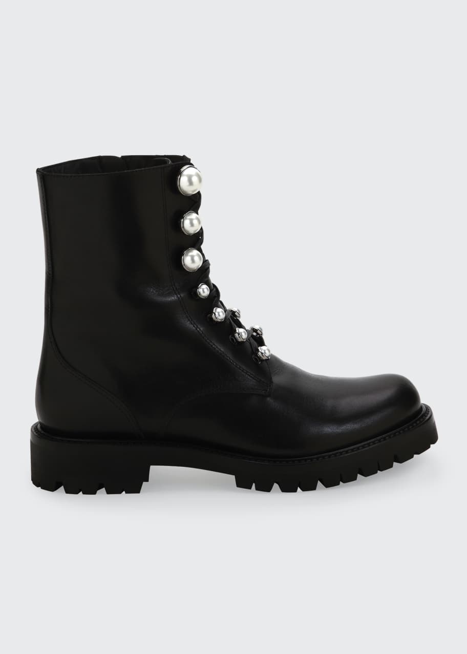 Rene caovilla combat boots top