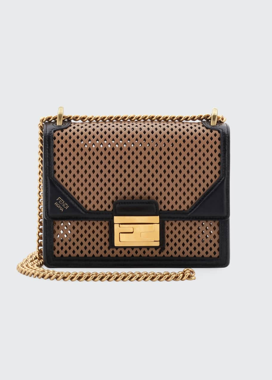 Fendi Kan U Small Perforated Leather Crossbody Bag - Bergdorf Goodman