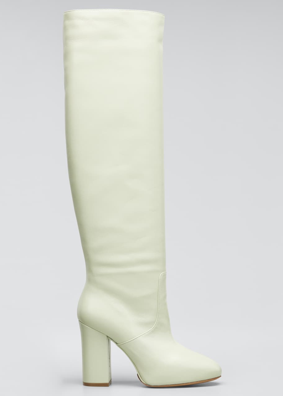 Image 1 of 1: Tall Shaft Leather Boots