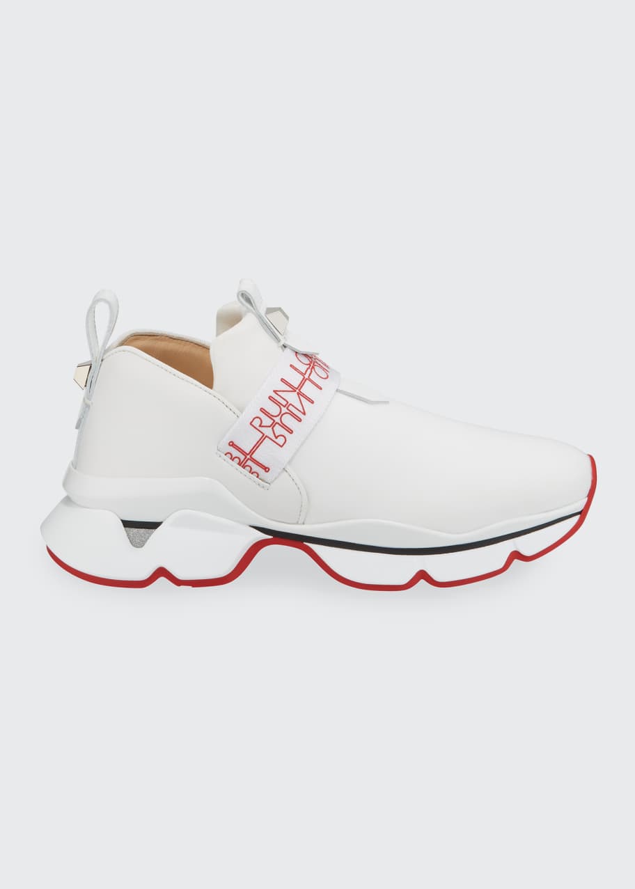 Christian Louboutin Lipsy Run Flats Red Sole Sneakers Bergdorf Goodman