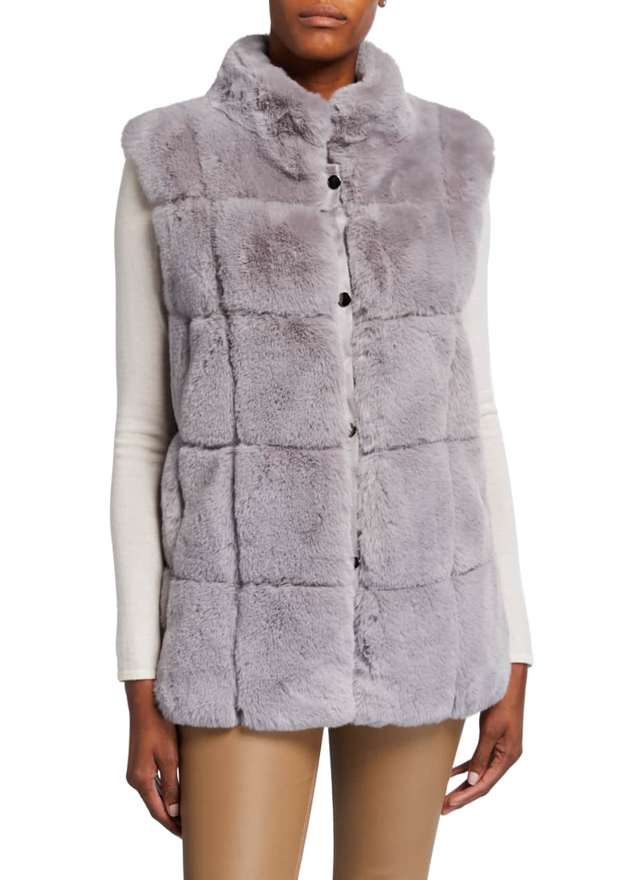 Belle fare fur vest best sale