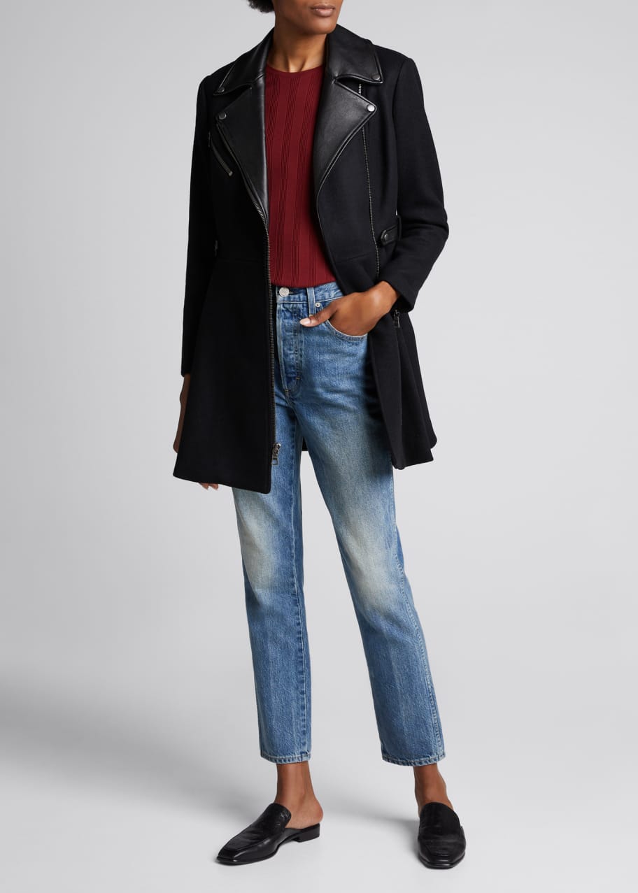 Alice and olivia hotsell cody leather jacket