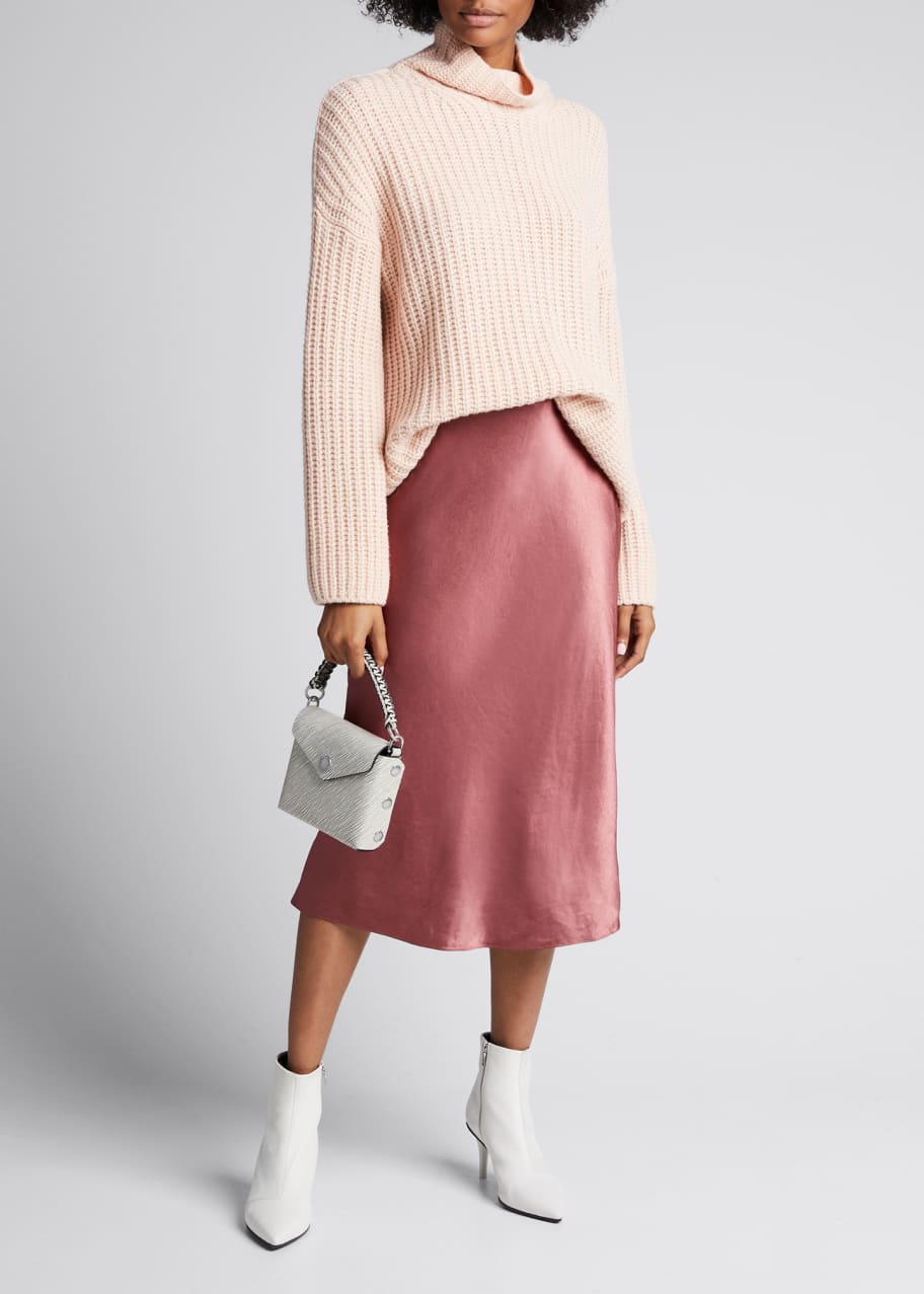 Vince Satin Midi Slip Skirt Bergdorf Goodman