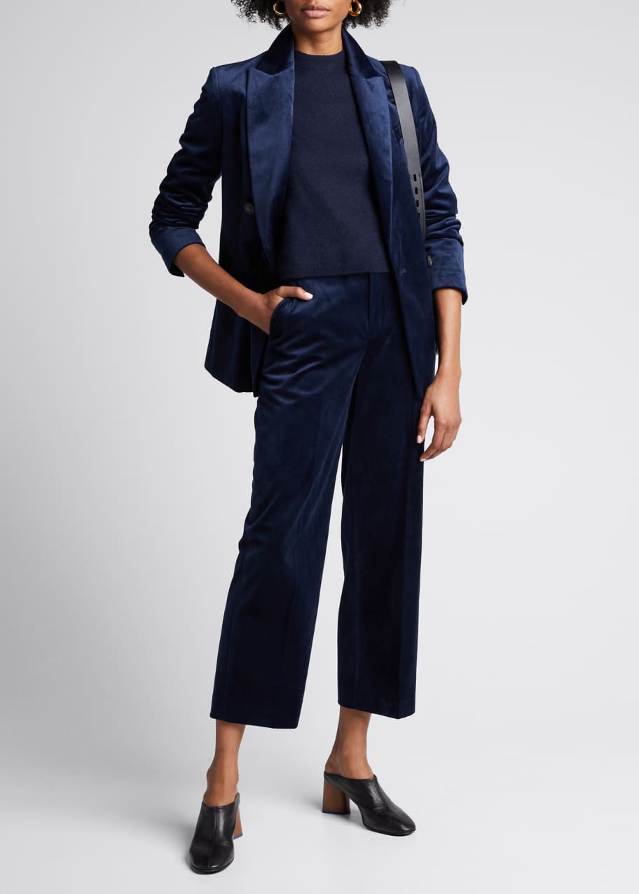 Vince Double Breasted Velvet Blazer Bergdorf Goodman