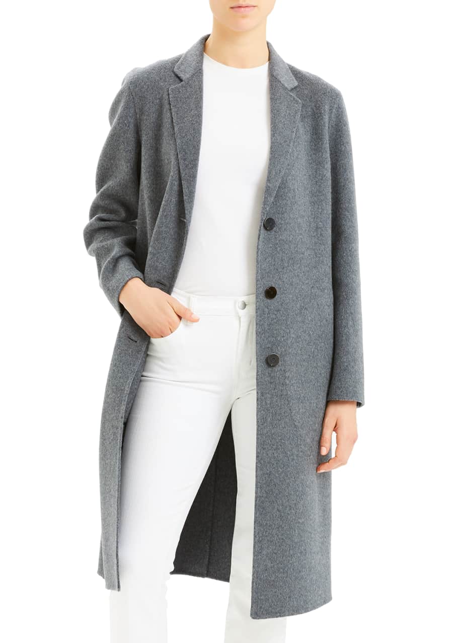 Theory New Divide Luxe Classic Coat - Bergdorf Goodman