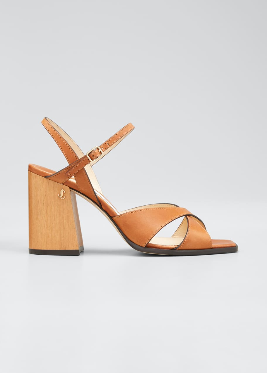 Jimmy Choo Joya 85mm Leather Sandals Bergdorf Goodman