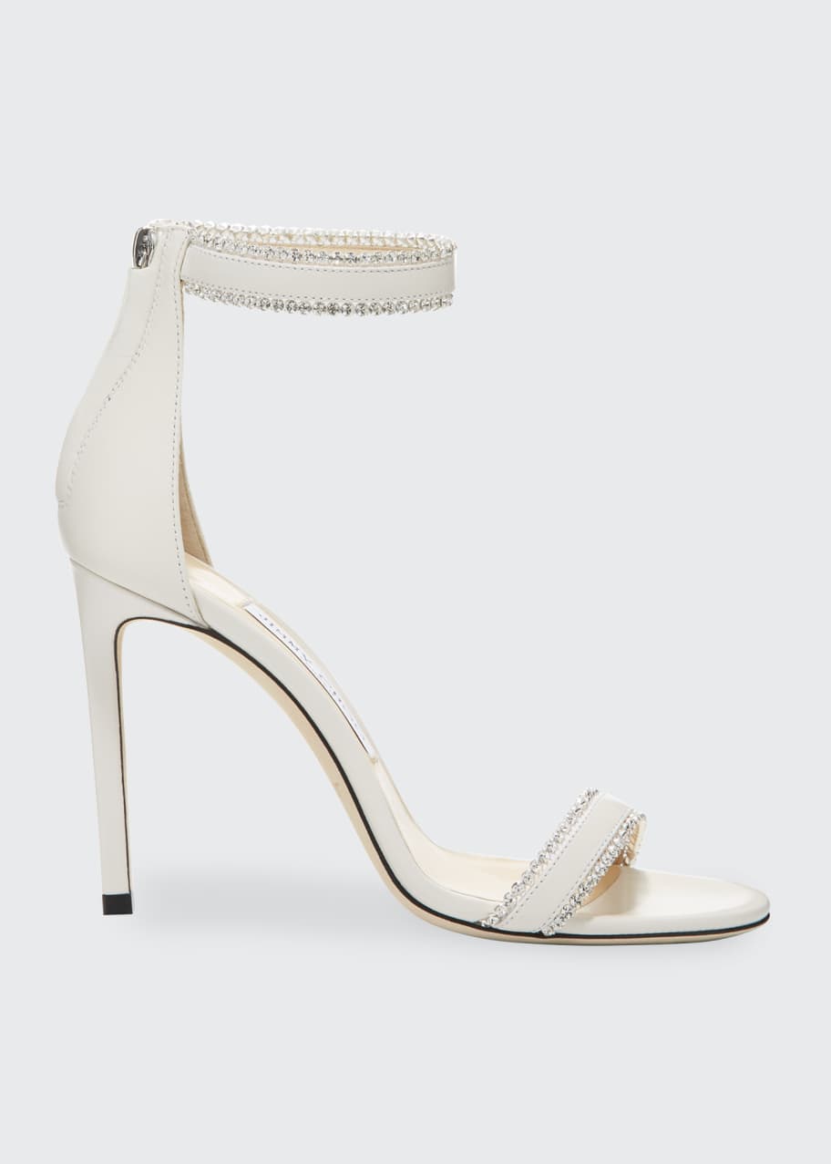 Jimmy choo dochas jeweled leather sandals shop