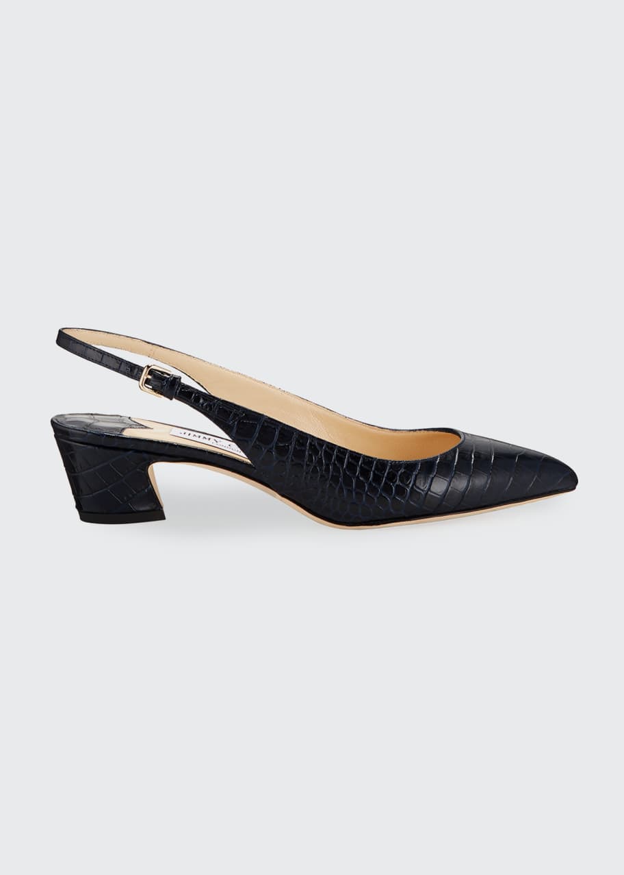 Jimmy Choo Gemma Mock Croc Leather Slingback Pumps Bergdorf Goodman