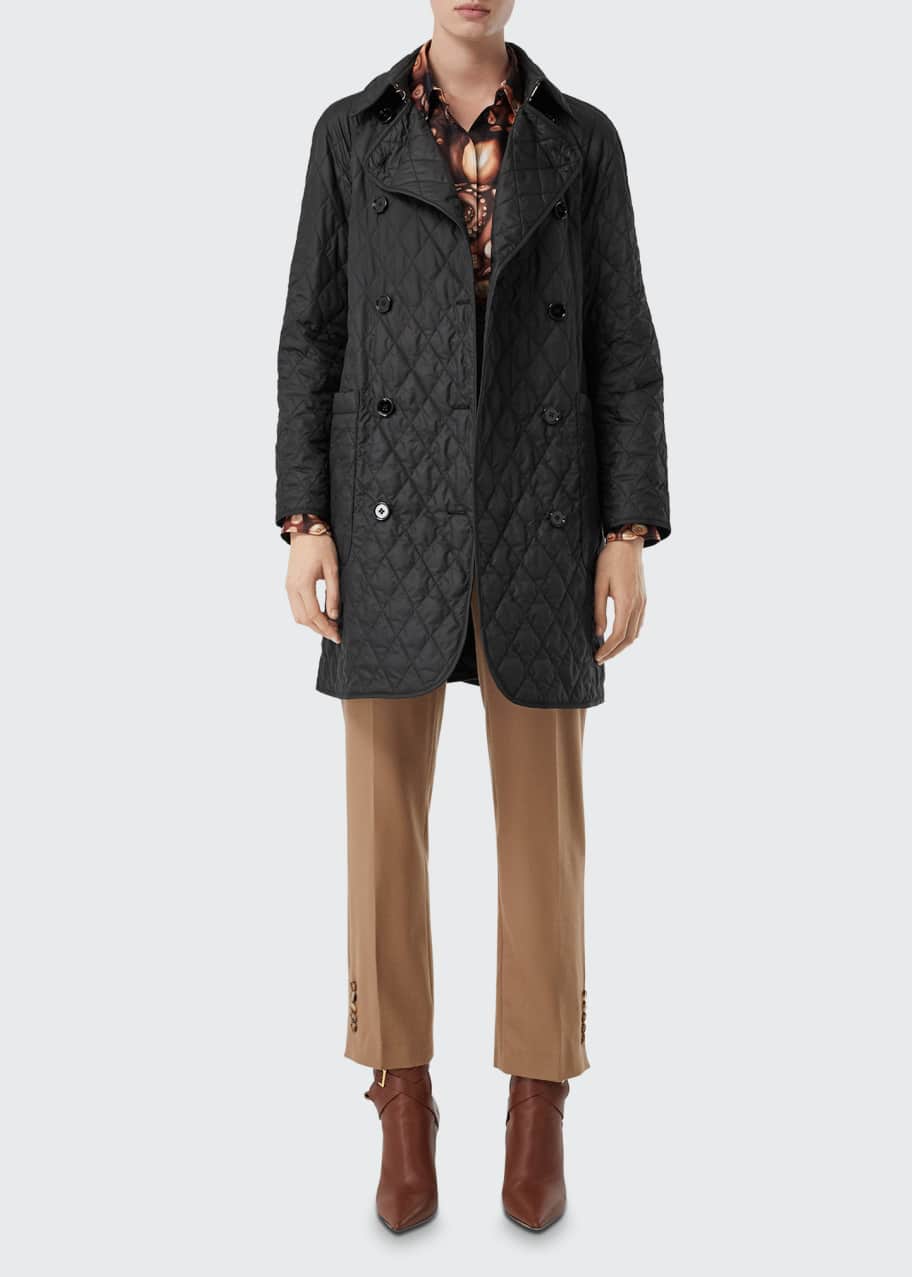 Image 1 of 1: Tything Quilted Trench Coat