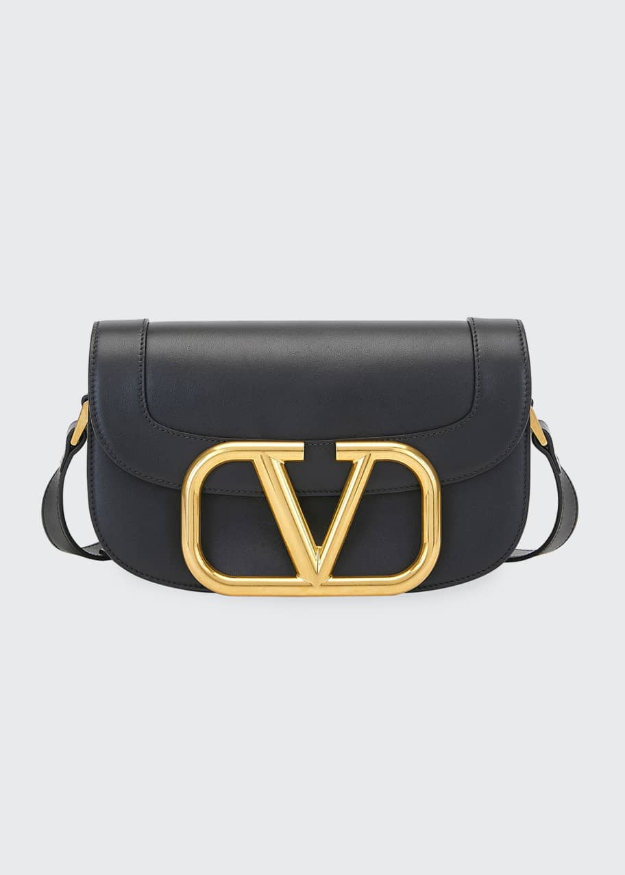 Image 1 of 1: Supervee Smooth Leather Shoulder Bag