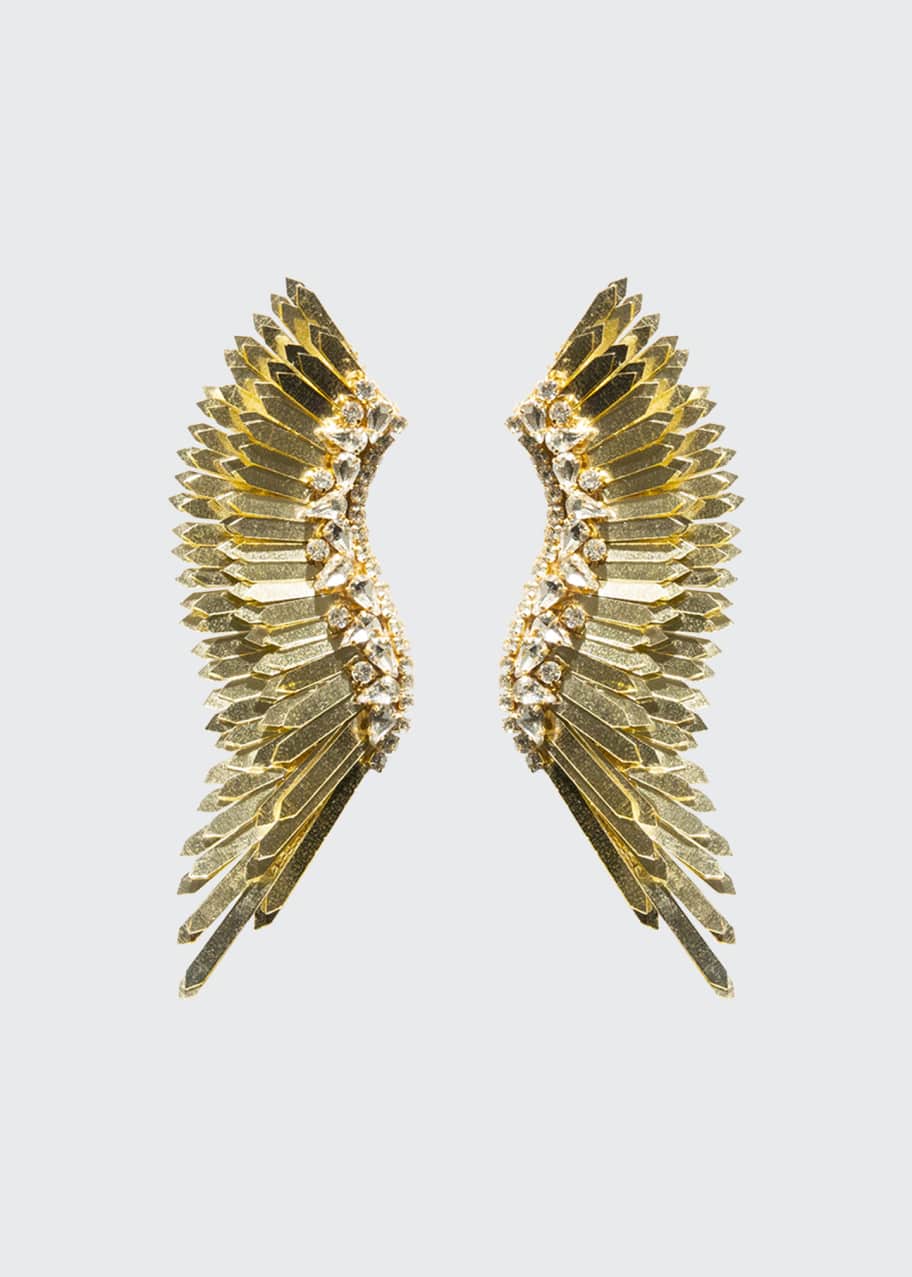 Image 1 of 1: Mega Madeline Pearly Winged Earrings