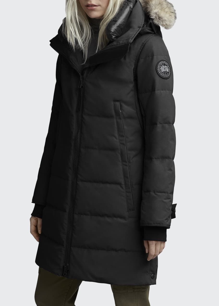 Image 1 of 1: Kenton Fur-Trim Hooded Parka