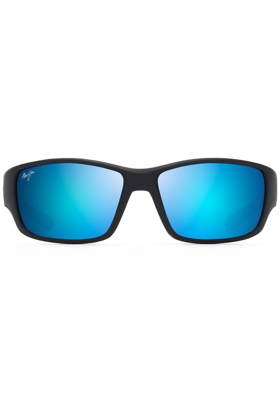 Maui Jim Men's Local Kine Polarized Nylon Wrap Sunglasses Bergdorf