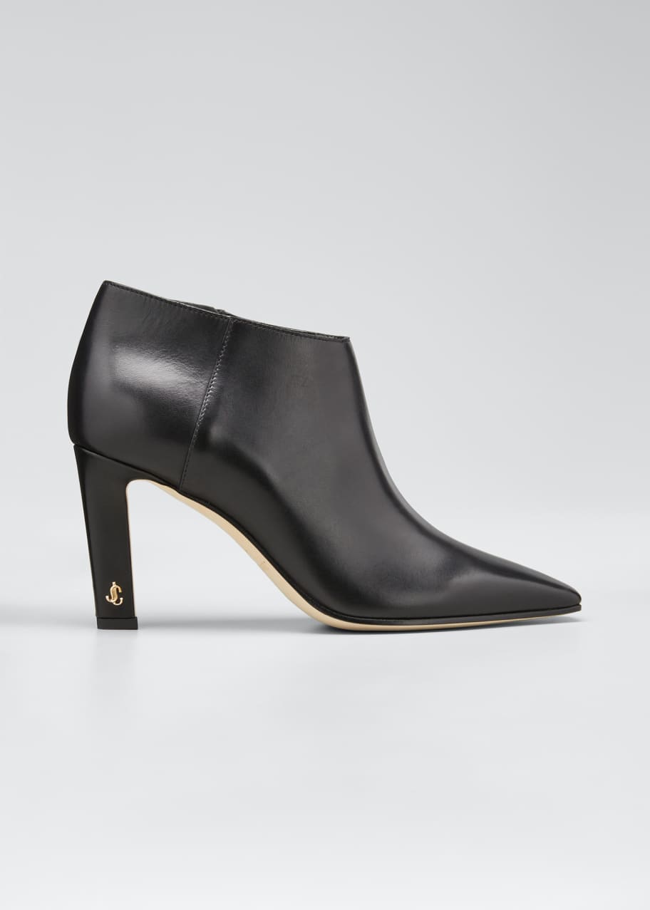 Image 1 of 1: Merche Soft Leather Low-Cut Booties