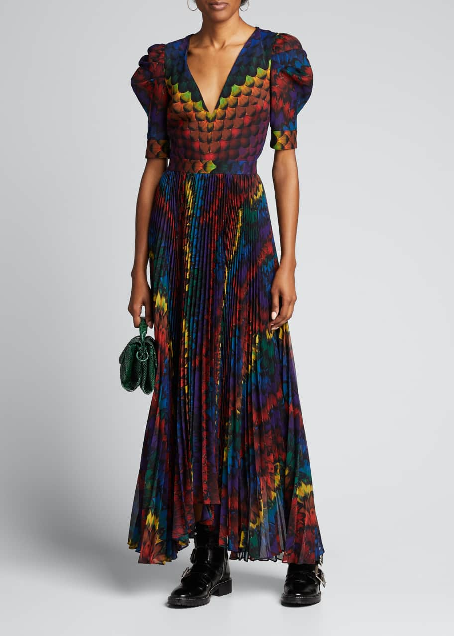 Alice + Olivia Heaven Pleated High-Low Dress - Bergdorf Goodman