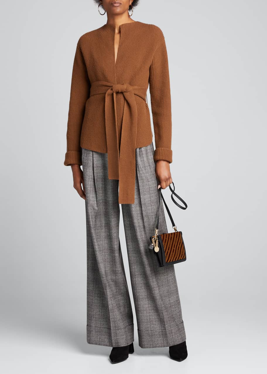 【使い勝手の良い】 Theory Felted Goodman Bergdorf - Belt with Jacket Wool-Cashmere ジャケット・アウター
