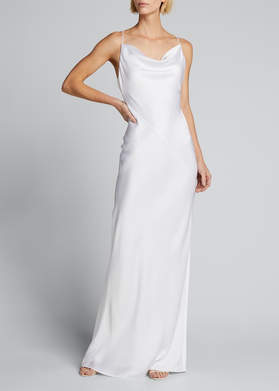 Jason Wu Collection Cowl-Neck Satin Slip Gown - Bergdorf Goodman